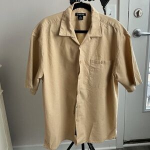 Vintage Trust brand Linen/Rayon Men's Short Sleeve Shirt XL